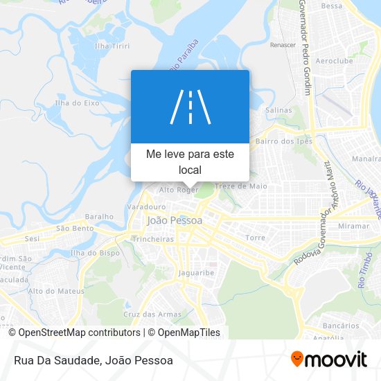 Rua Da Saudade mapa