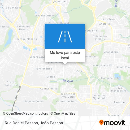 Rua Daniel Pessoa mapa
