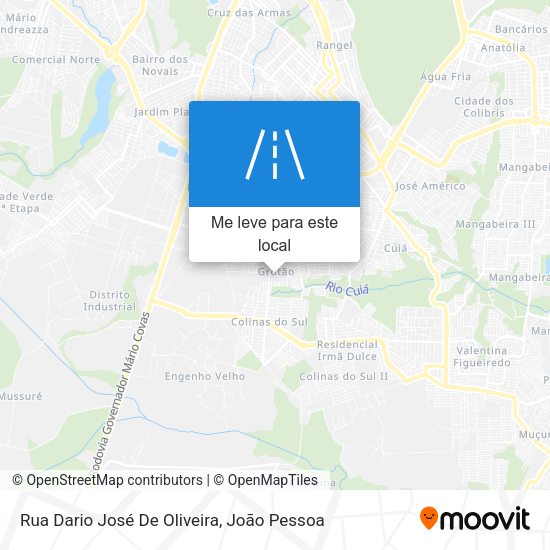 Rua Dario José De Oliveira mapa