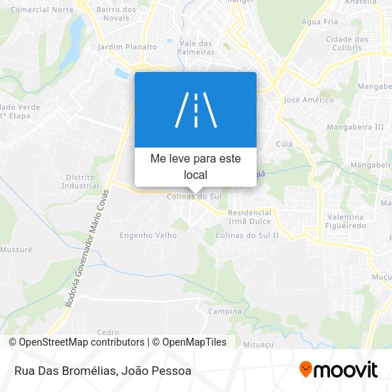 Rua Das Bromélias mapa
