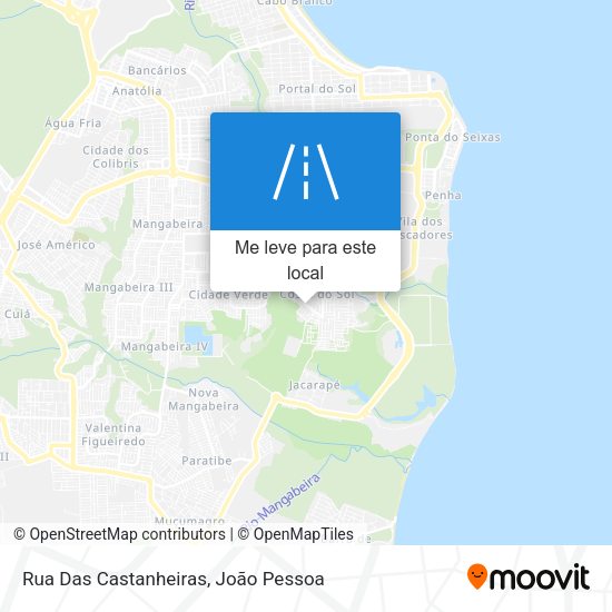 Rua Das Castanheiras mapa