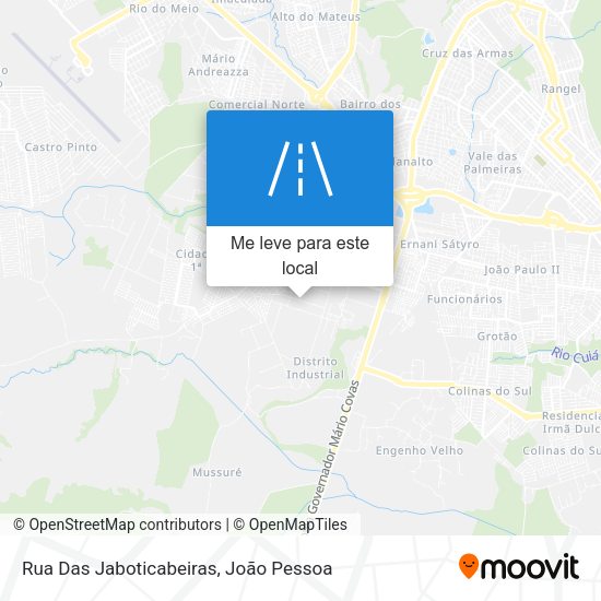 Rua Das Jaboticabeiras mapa