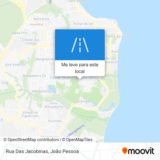 Rua Das Jacobinas mapa