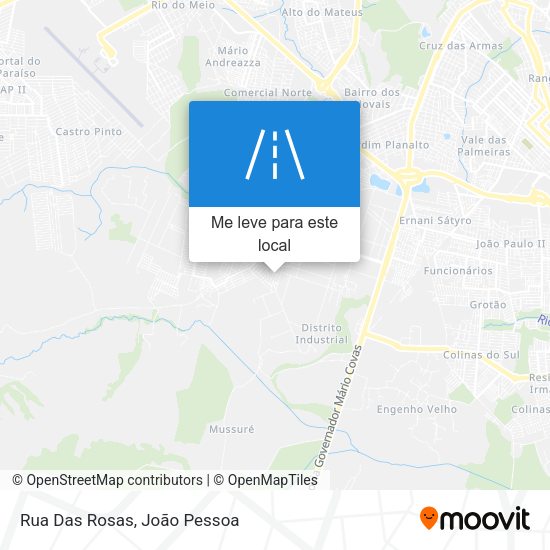 Rua Das Rosas mapa