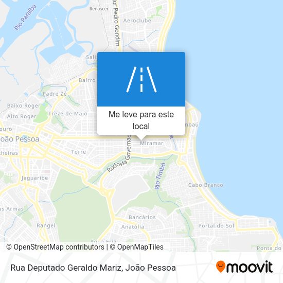 Rua Deputado Geraldo Mariz mapa