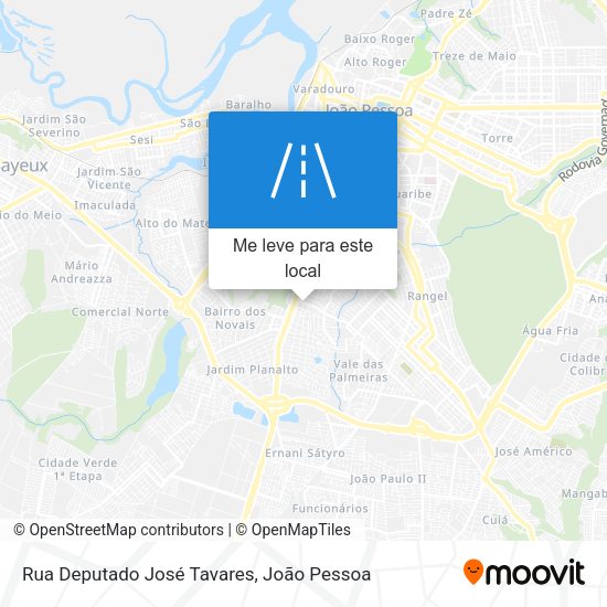 Rua Deputado José Tavares mapa