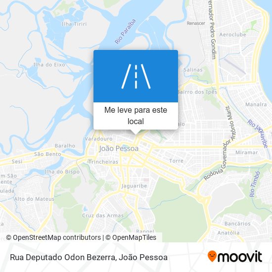 Rua Deputado Odon Bezerra mapa