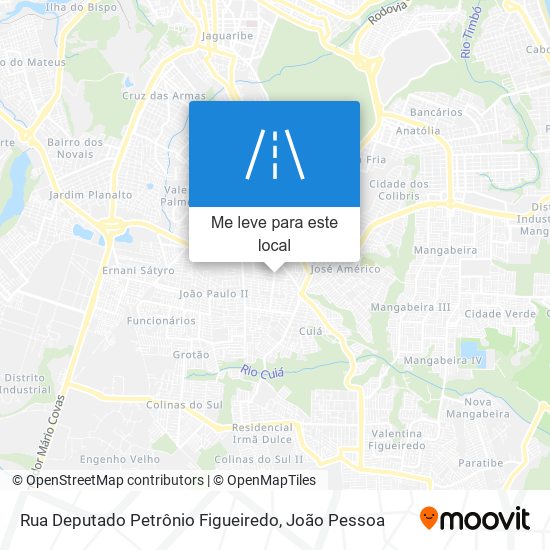 Rua Deputado Petrônio Figueiredo mapa