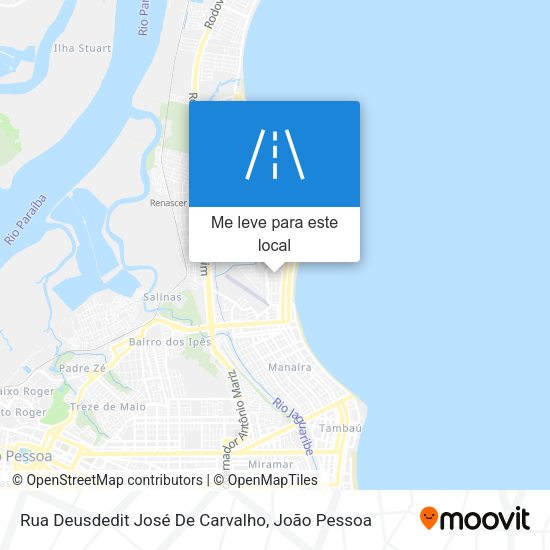 Rua Deusdedit José De Carvalho mapa
