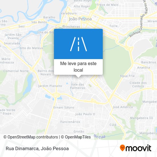Rua Dinamarca mapa