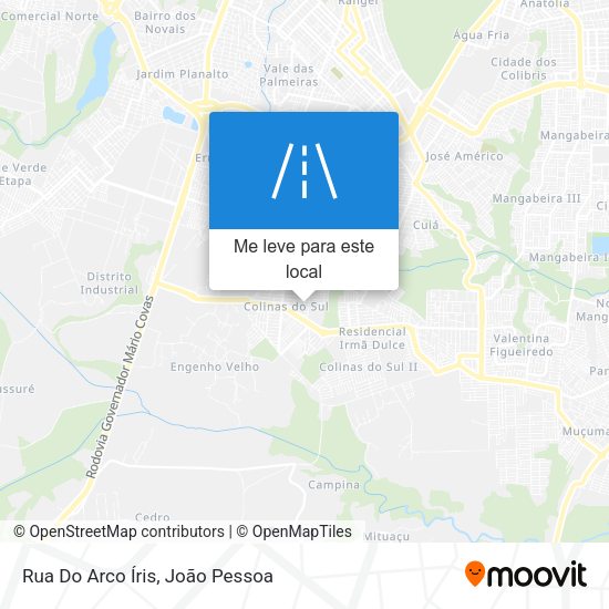 Rua Do Arco Íris mapa