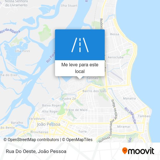 Rua Do Oeste mapa
