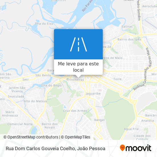 Rua Dom Carlos Gouveia Coelho mapa