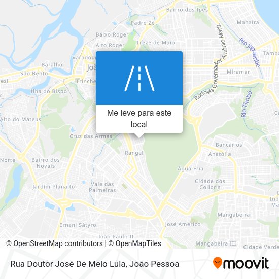 Rua Doutor José De Melo Lula mapa