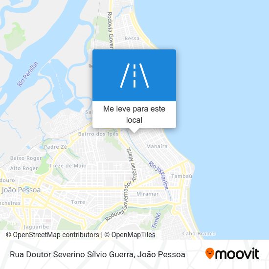 Rua Doutor Severino Sílvio Guerra mapa