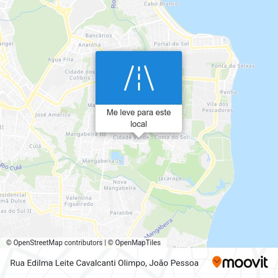 Rua Edilma Leite Cavalcanti Olimpo mapa