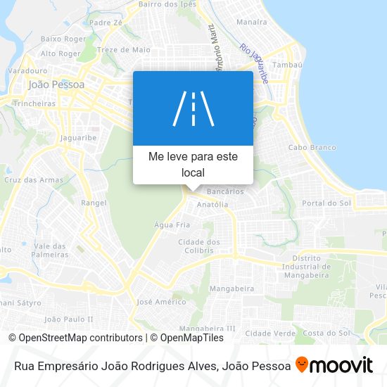 Rua Empresário João Rodrigues Alves mapa