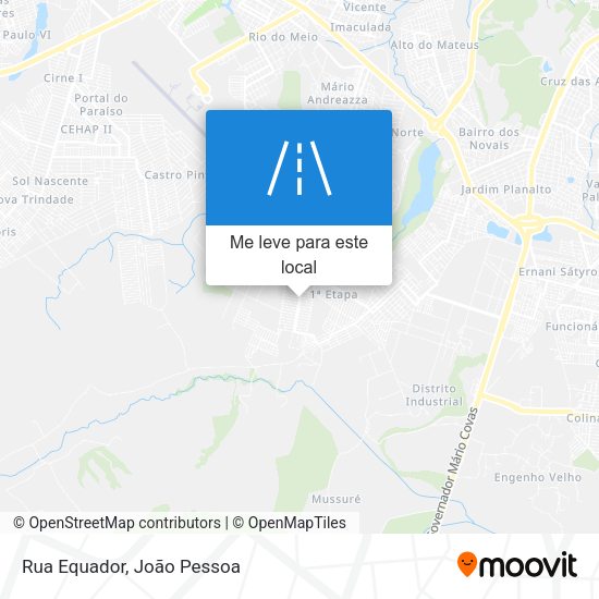 Rua Equador mapa