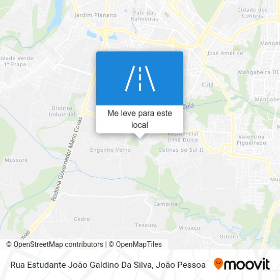 Rua Estudante João Galdino Da Silva mapa