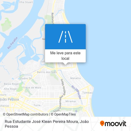 Rua Estudante José Klean Pereira Moura mapa