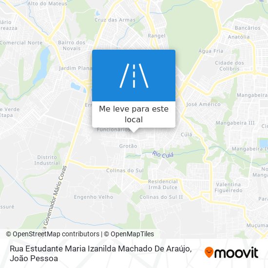 Rua Estudante Maria Izanilda Machado De Araújo mapa