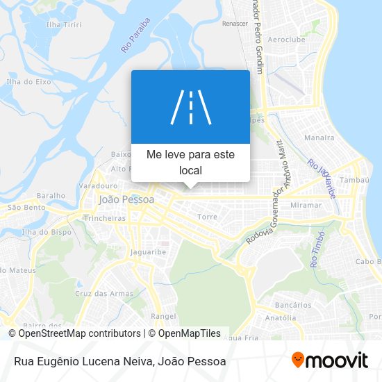 Rua Eugênio Lucena Neiva mapa