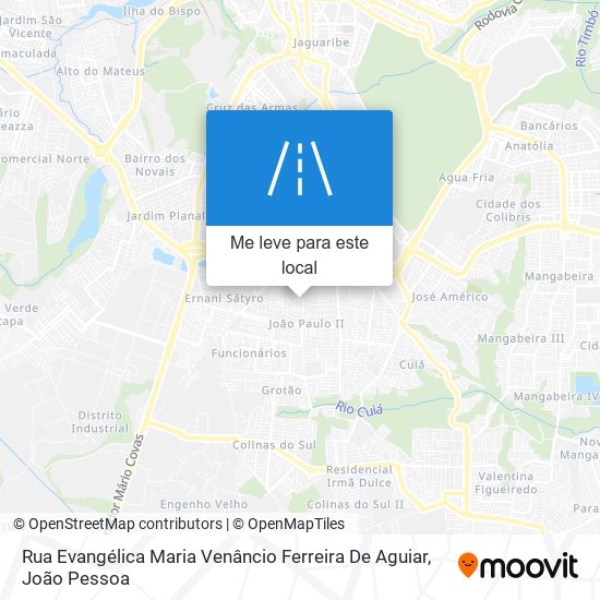 Rua Evangélica Maria Venâncio Ferreira De Aguiar mapa