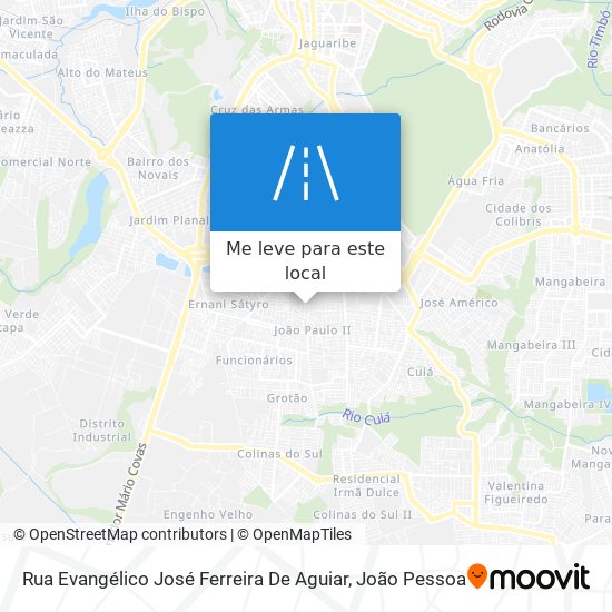 Rua Evangélico José Ferreira De Aguiar mapa