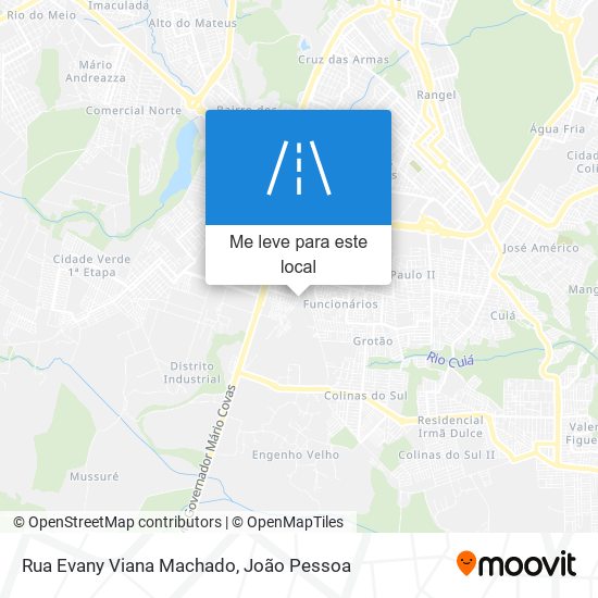 Rua Evany Viana Machado mapa