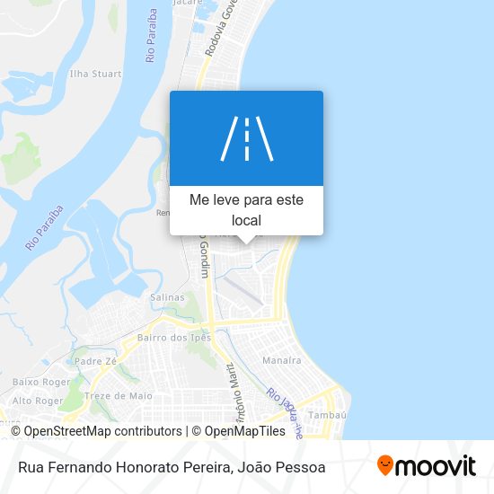 Rua Fernando Honorato Pereira mapa