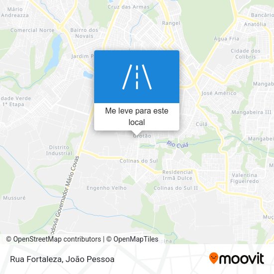 Rua Fortaleza mapa