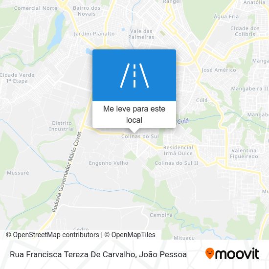 Rua Francisca Tereza De Carvalho mapa
