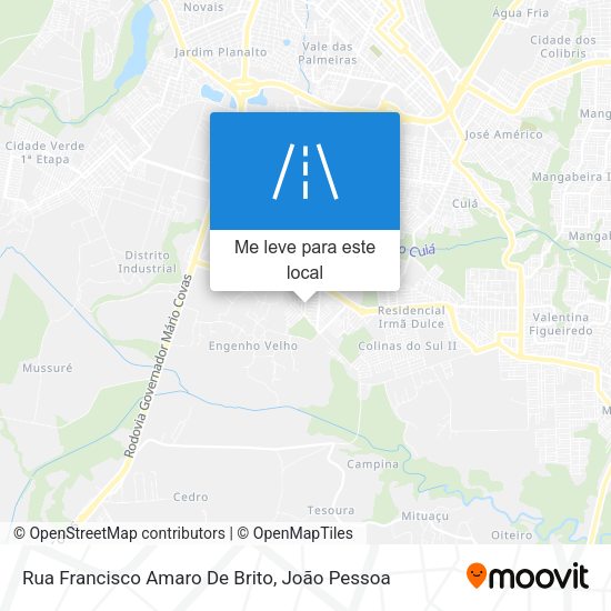 Rua Francisco Amaro De Brito mapa