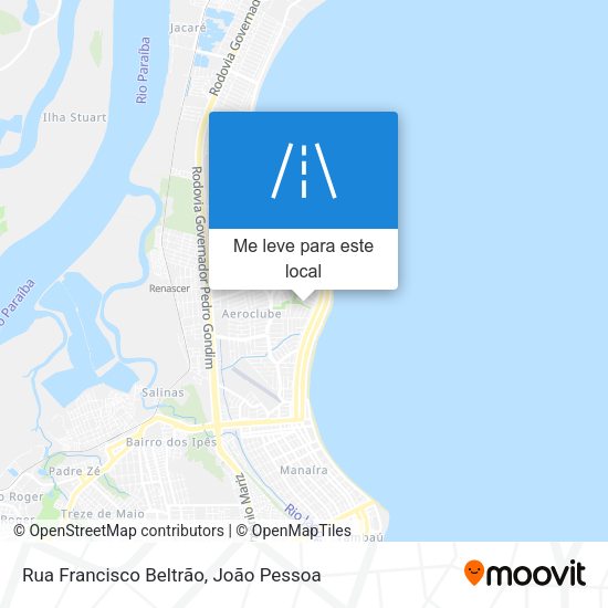 Rua Francisco Beltrão mapa