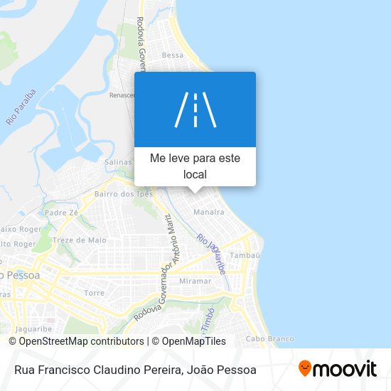 Rua Francisco Claudino Pereira mapa