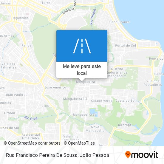 Rua Francisco Pereira De Sousa mapa
