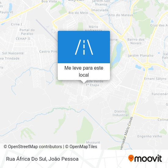 Rua África Do Sul mapa