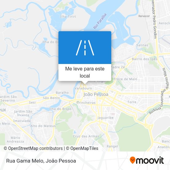 Rua Gama Melo mapa