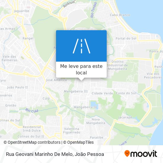 Rua Geovani Marinho De Melo mapa