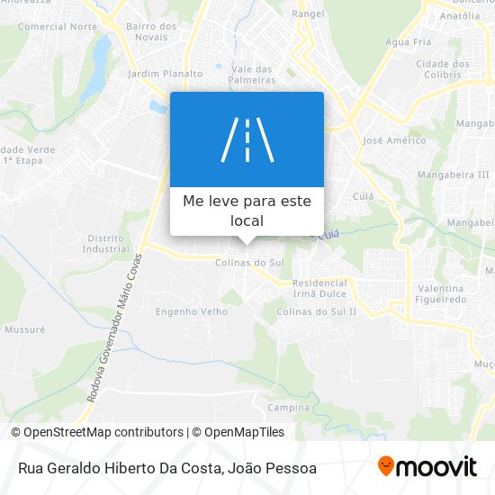 Rua Geraldo Hiberto Da Costa mapa