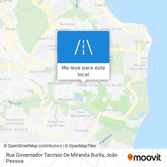 Rua Governador Tarcísio De Miranda Burity mapa