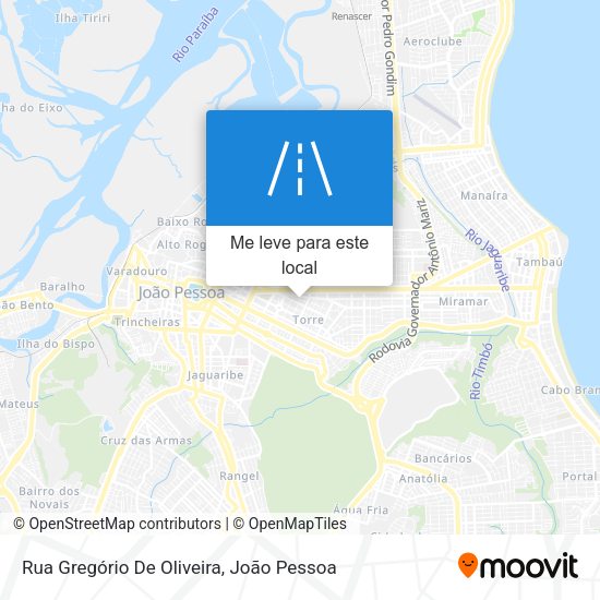 Rua Gregório De Oliveira mapa