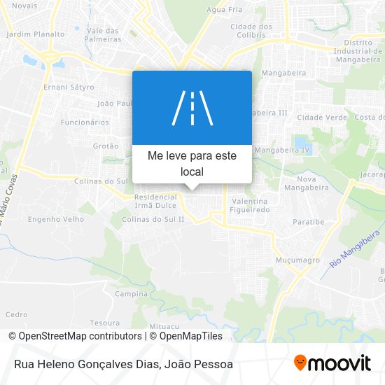 Rua Heleno Gonçalves Dias mapa