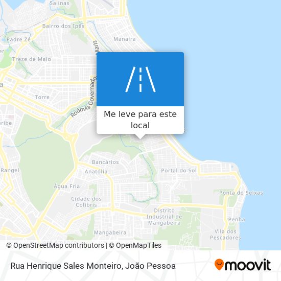 Rua Henrique Sales Monteiro mapa