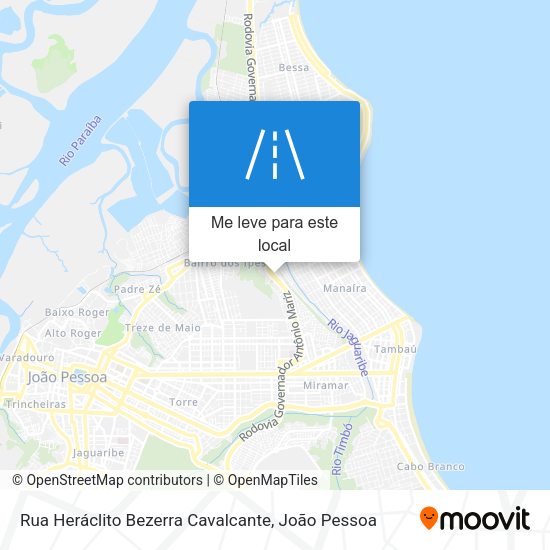 Rua Heráclito Bezerra Cavalcante mapa