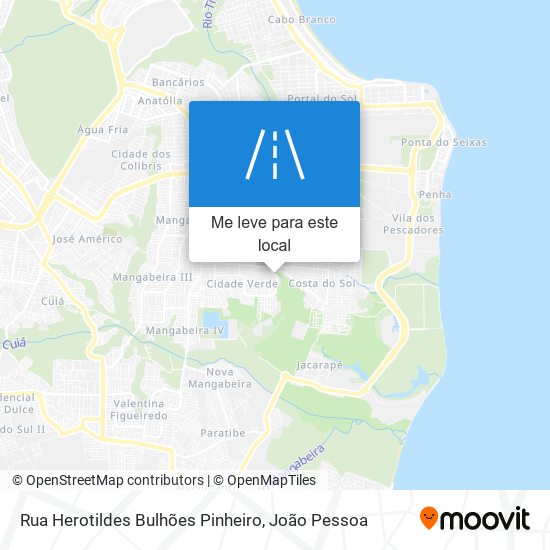 Rua Herotildes Bulhões Pinheiro mapa