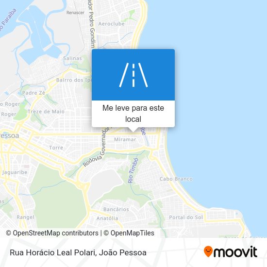 Rua Horácio Leal Polari mapa
