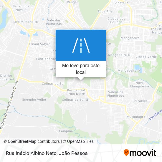 Rua Inácio Albino Neto mapa