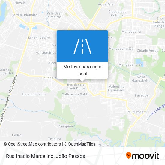 Rua Inácio Marcelino mapa