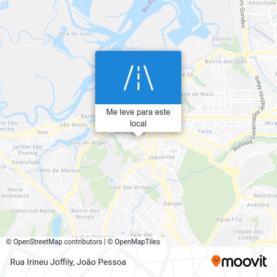 Rua Irineu Joffily mapa